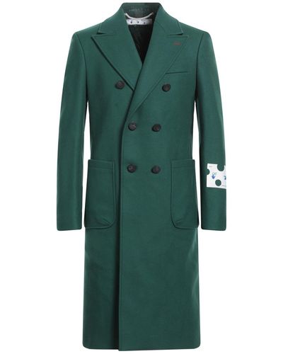 Green and White Coats for Men | Lyst