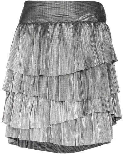 Christian Pellizzari Mini Skirt - Metallic