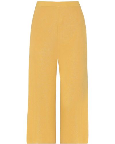Gentry Portofino Cropped Trousers - Yellow