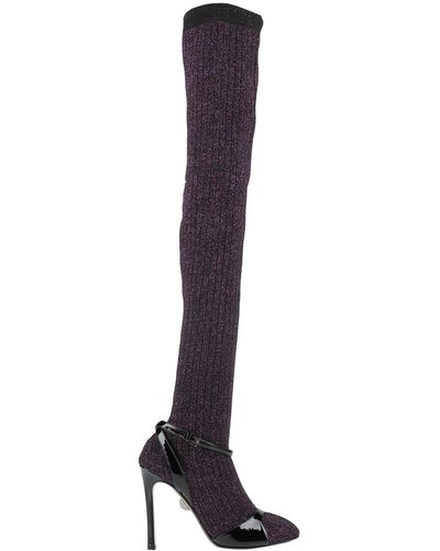 Samuele Failli Knee Boots - Purple