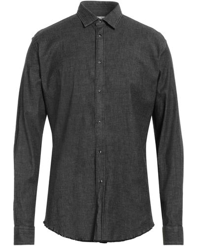 Grey Daniele Alessandrini Denim Shirt - Grey