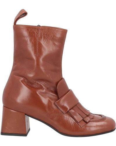 Pas De Rouge Ankle Boots - Brown