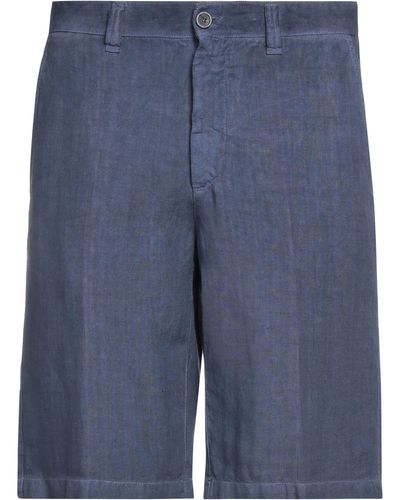 120% Lino Shorts & Bermuda Shorts - Blue