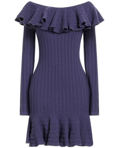Blumarine Mini Dress Wool - Blue