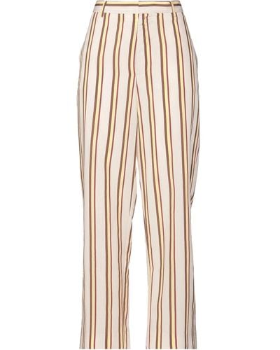 Erika Cavallini Semi Couture Light Pants Viscose, Polyamide - Natural