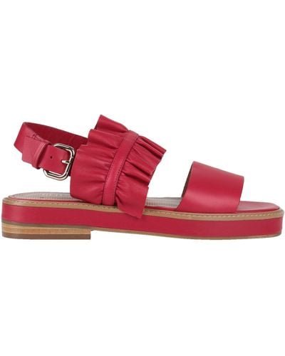 Red(V) Sandals - Red