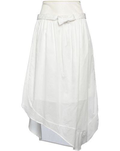 Malloni Midi Skirt - White