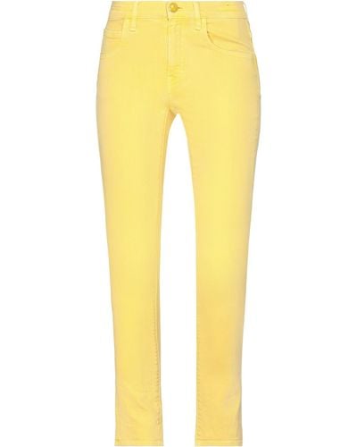Jacob Coh?n Jeans Cotton, Elastane - Yellow