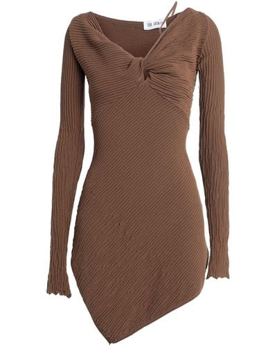 The Attico Mini Dress - Brown