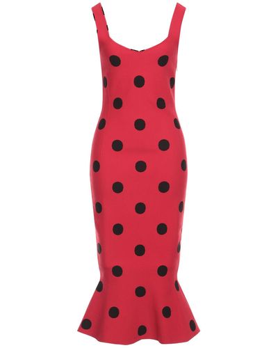 Marni Midi Dress Polyamide, Viscose, Polyester - Red