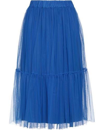 Shirtaporter Midi Skirt - Blue
