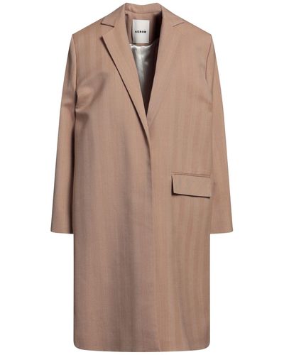 Aeron Overcoat & Trench Coat - Brown