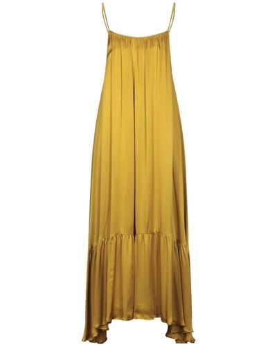 iBlues Ocher Maxi Dress Viscose - Yellow