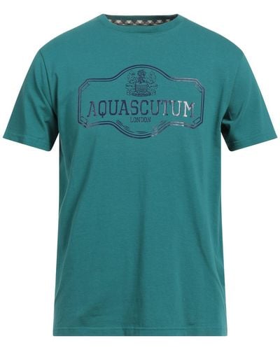 Aquascutum Emerald T-Shirt Cotton, Elastane - Green