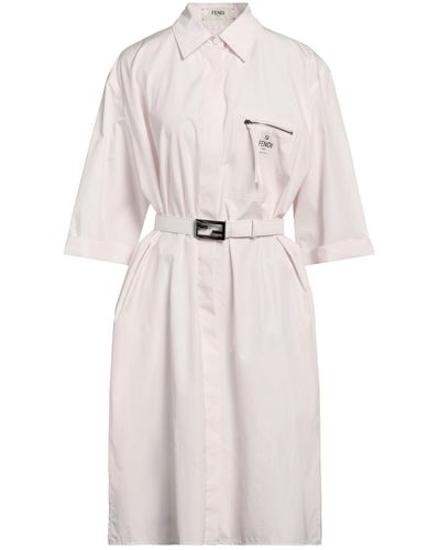 Fendi Vestito Midi - Bianco