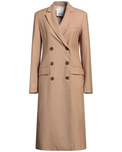 Erika Cavallini Semi Couture Overcoat & Trench Coat - Natural