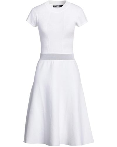 Karl Lagerfeld Midi-Kleid - Weiß