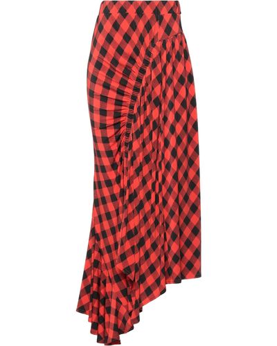 Preen By Thornton Bregazzi Midi Skirt - Red