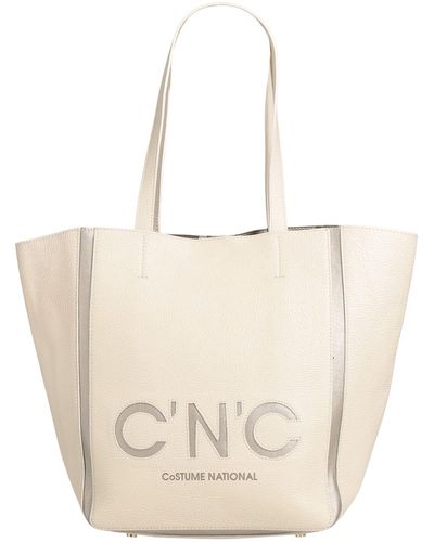 CoSTUME NATIONAL Shoulder Bag Textile Fibers - Natural