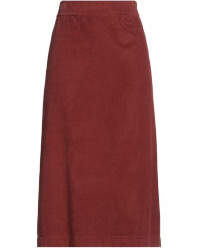 Pomandère Midi Skirt Cotton - Red
