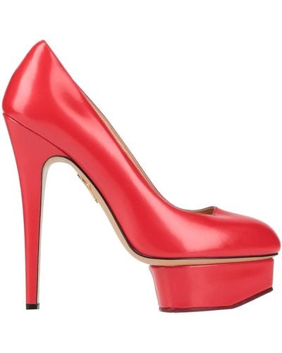 Charlotte Olympia Court Shoes - Red