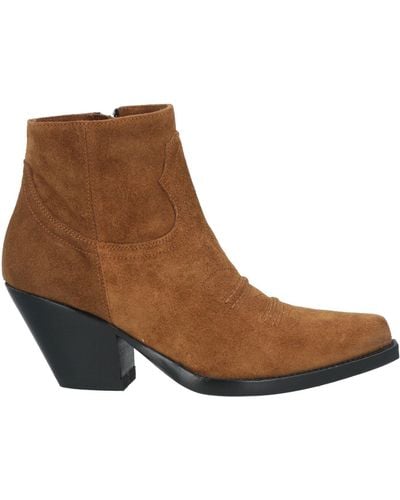 Sonora Boots Tan Ankle Boots Leather - Brown