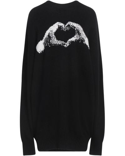 Sportmax Mini Dress Wool, Cashmere - Black