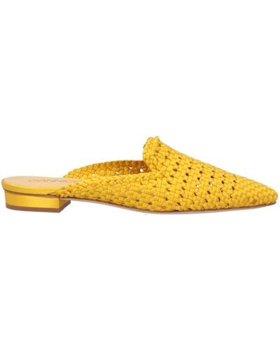 Giannico Mules & Clogs - Yellow