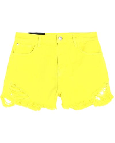 My Twin Denim Shorts - Yellow