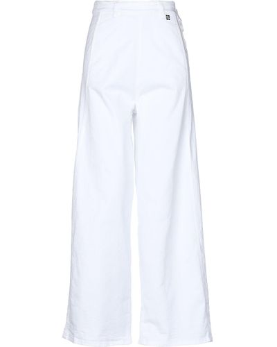 My Twin Denim Trousers - White