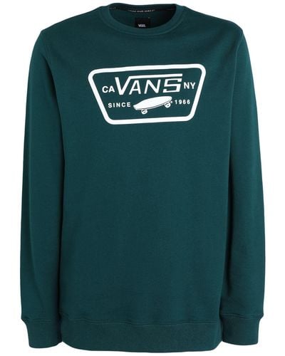 Vans Mn Full Patch Crew Ii Emerald Sweatshirt Cotton - Green