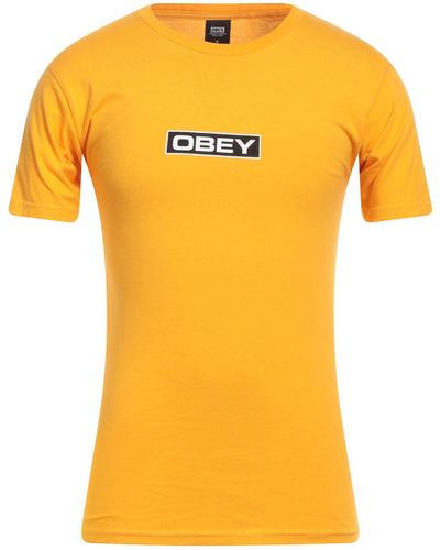 Obey T-shirt - Yellow