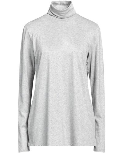 Marina Rinaldi T-Shirt Viscose, Metallic Fiber, Elastane, Polyamide - Gray