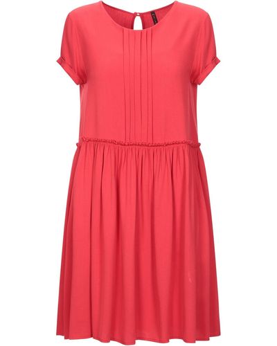 Manila Grace Short Dress - Red
