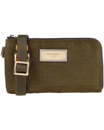 Dolce & Gabbana Military Wallet Textile Fibers - Green