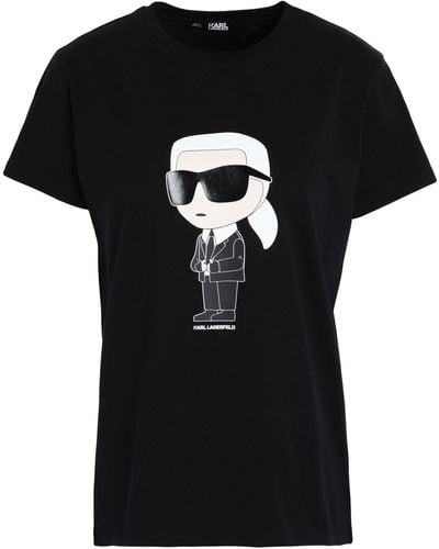 Karl Lagerfeld T-shirt à imprimé graphique - Noir