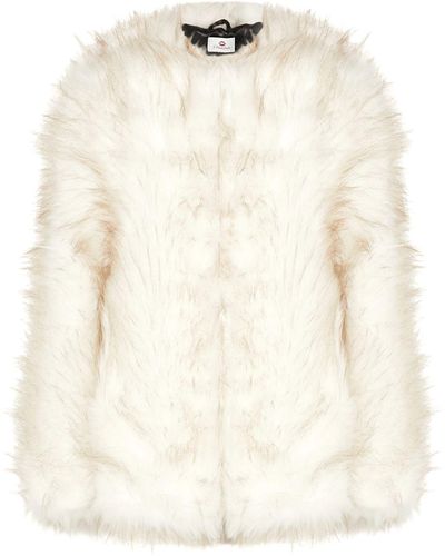 A PERDIFIATO Maria Faux Fur Coat - White