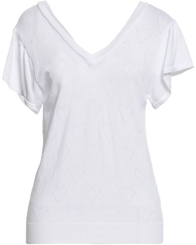 Anonyme Designers Pullover - Bianco