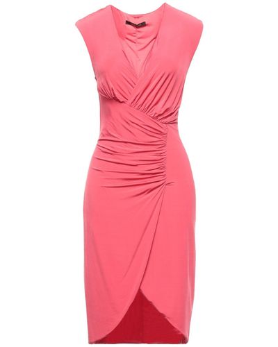 Roberto Cavalli Coral Mini Dress Viscose, Elastane - Pink