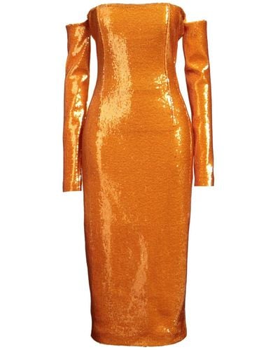 LAPOINTE Midi Dress - Orange