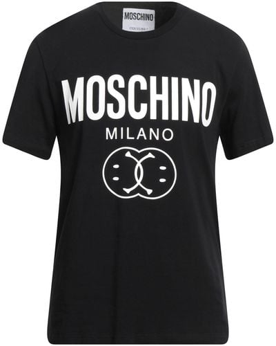 Moschino Camiseta con logo y smiley estampado - Negro