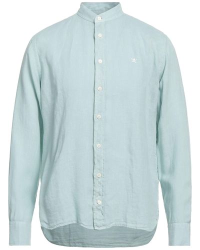 Hackett Sage Shirt Linen - Blue