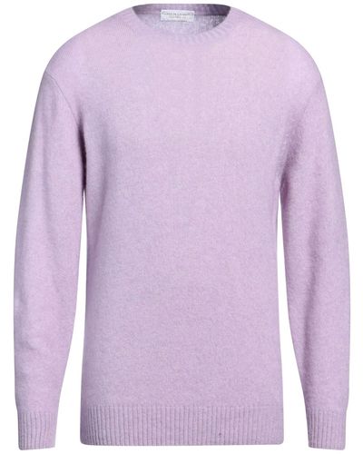 FILIPPO DE LAURENTIIS Light Sweater Cashmere, Silk, Polyester - Purple
