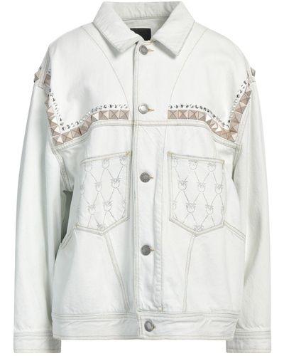 Pinko Denim Outerwear - White