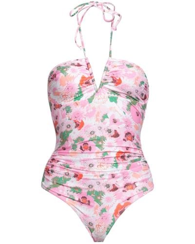 Ganni One-piece Swimsuit - Pink