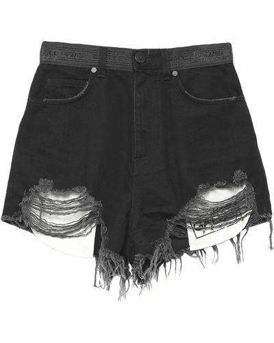 Gaelle Paris Denim Shorts - Black
