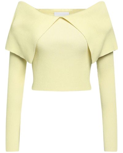 Erika Cavallini Semi Couture Sweater - Yellow