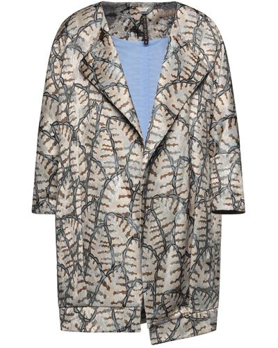 Manila Grace Lange Jacke - Natur