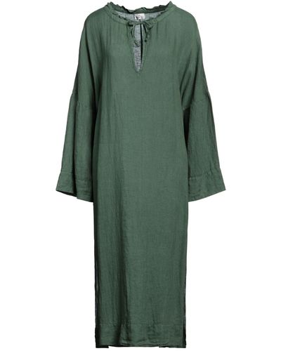 Bagutta Military Midi Dress Linen - Green
