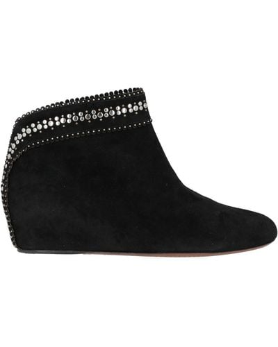 Alaïa Ankle Boots Leather - Black